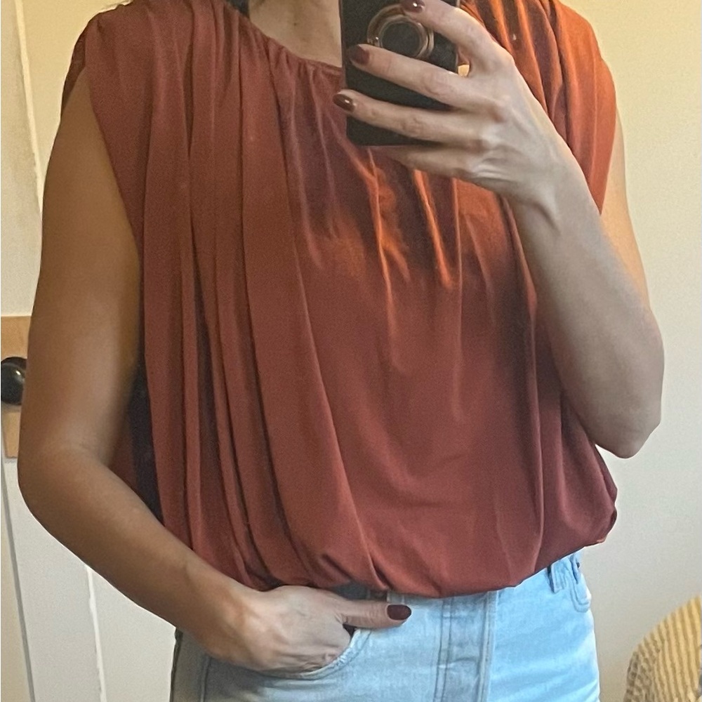 Anthropologie Dolan Rust Sleeveless Top